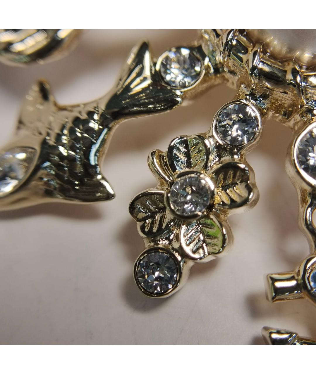 CHANEL Золотая металлическая булавка / брошь, фото 9