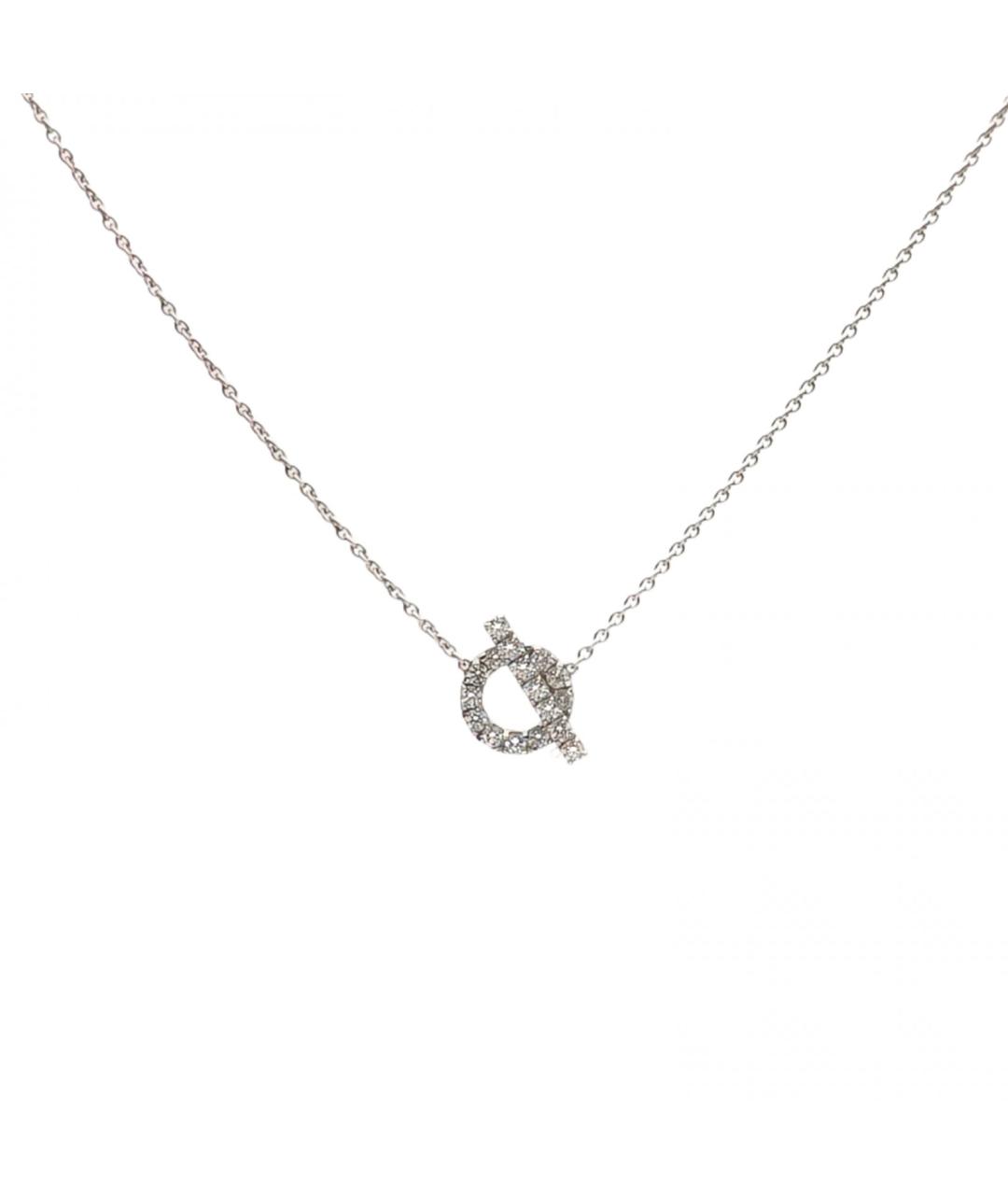 HERMES Серебряная подвеска из белого золота, фото 2