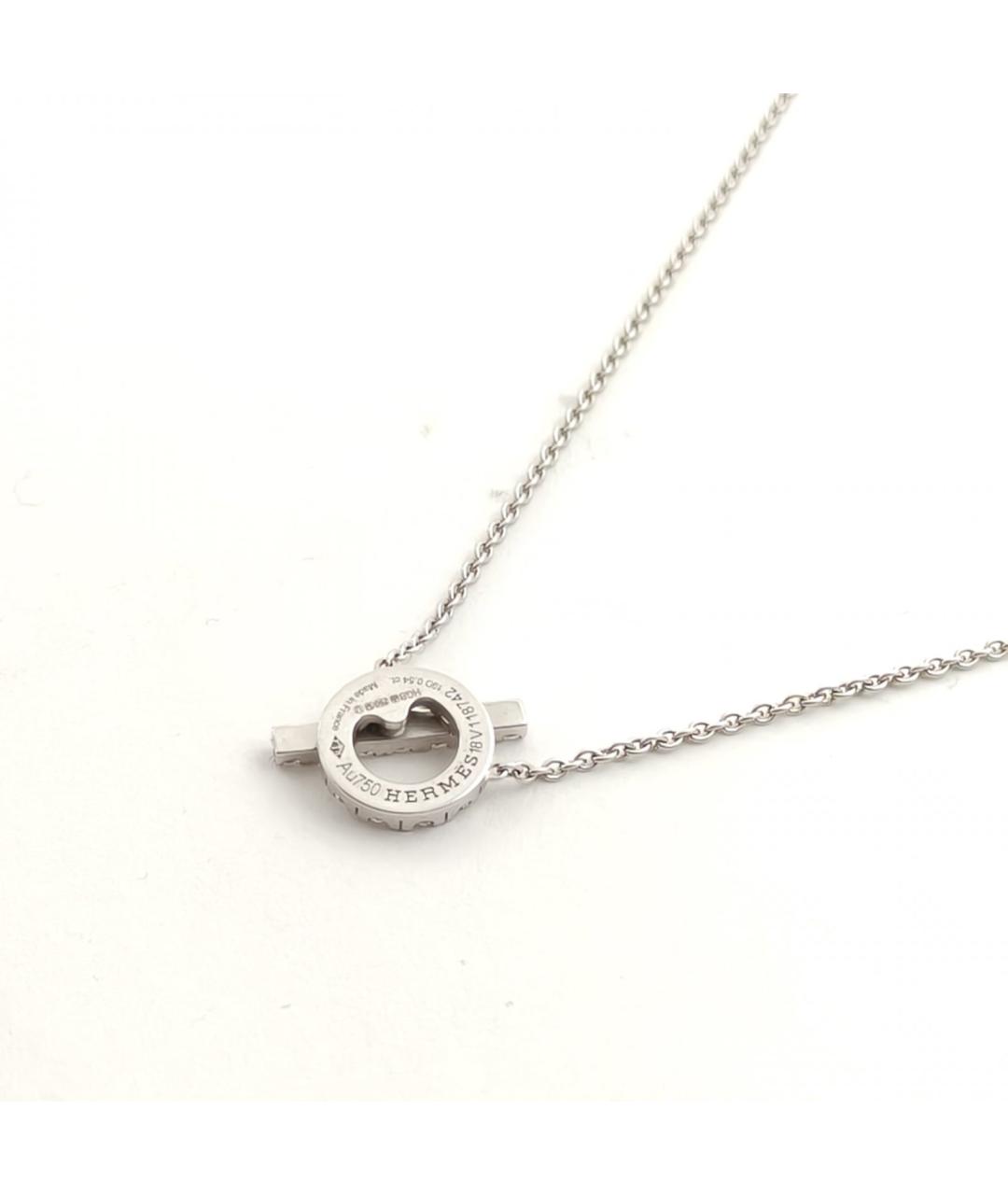HERMES Серебряная подвеска из белого золота, фото 5