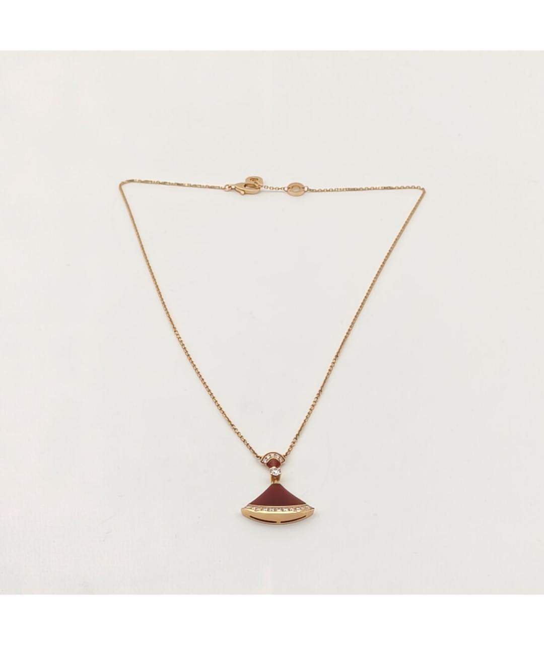 BVLGARI Золотая подвеска из розового золота, фото 7