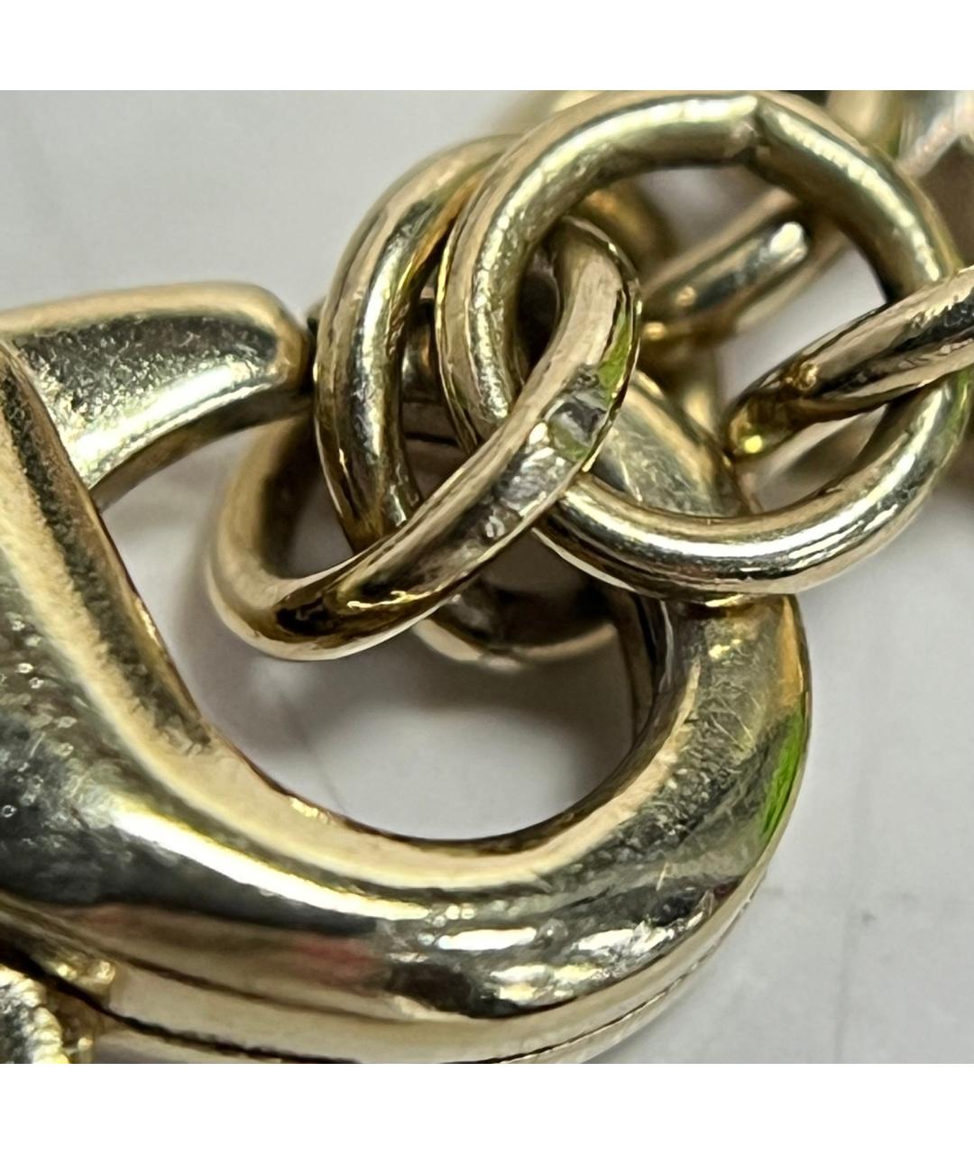 CHANEL Золотая металлическая подвеска, фото 9