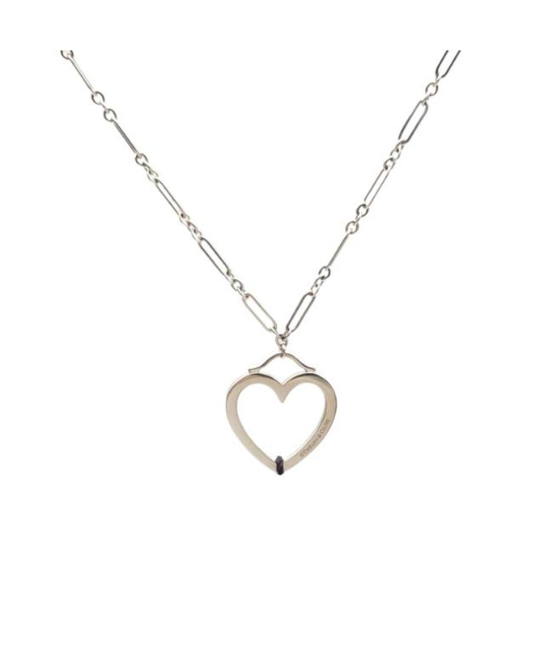 TIFFANY&CO Серебрянный кулон из белого золота, фото 10