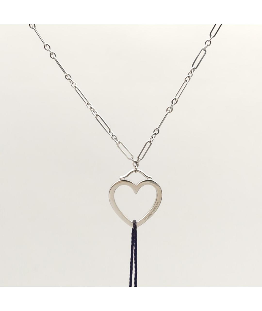 TIFFANY&CO Серебрянный кулон из белого золота, фото 3