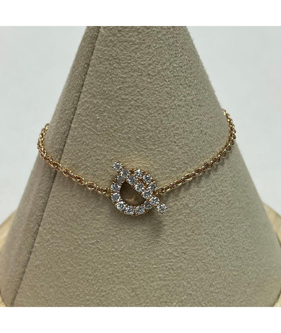 HERMES Золотой браслет из розового золота, фото 8