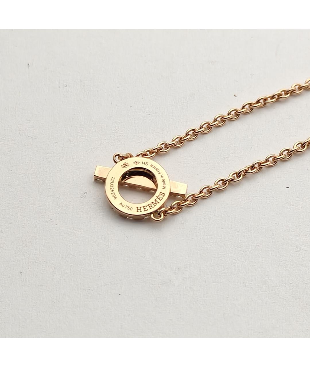 HERMES Золотой браслет из розового золота, фото 5