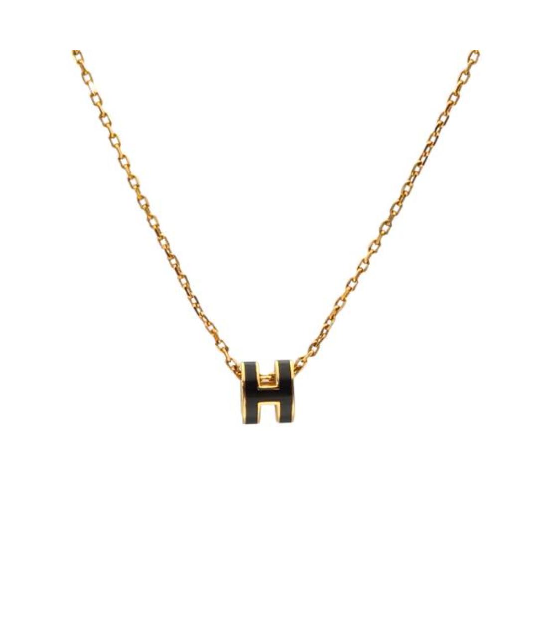 HERMES Черная металлическая подвеска, фото 1