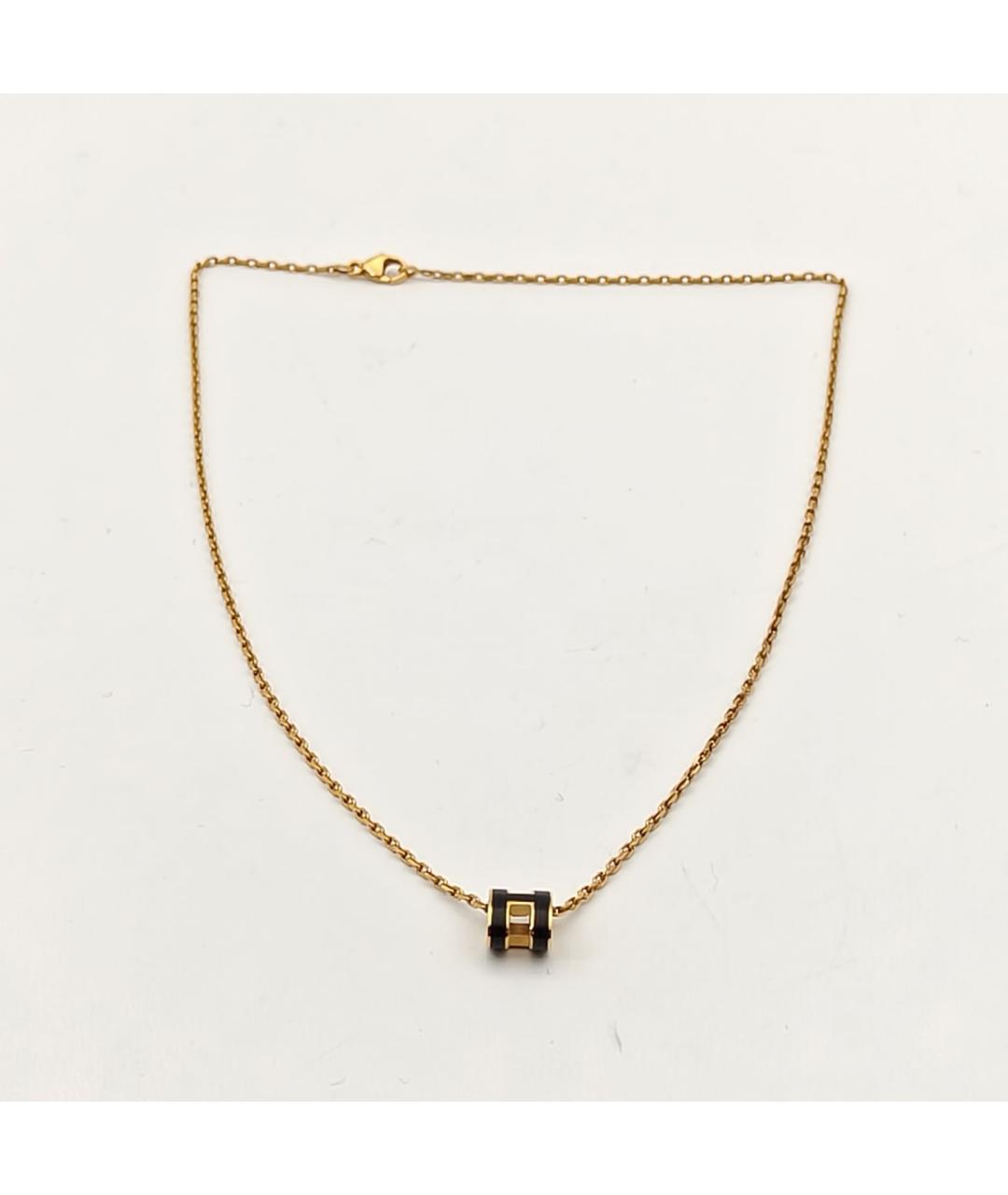 HERMES Черная металлическая подвеска, фото 6