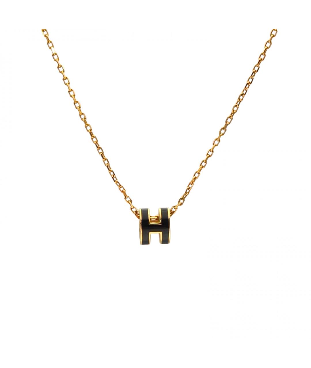 HERMES Черная металлическая подвеска, фото 2