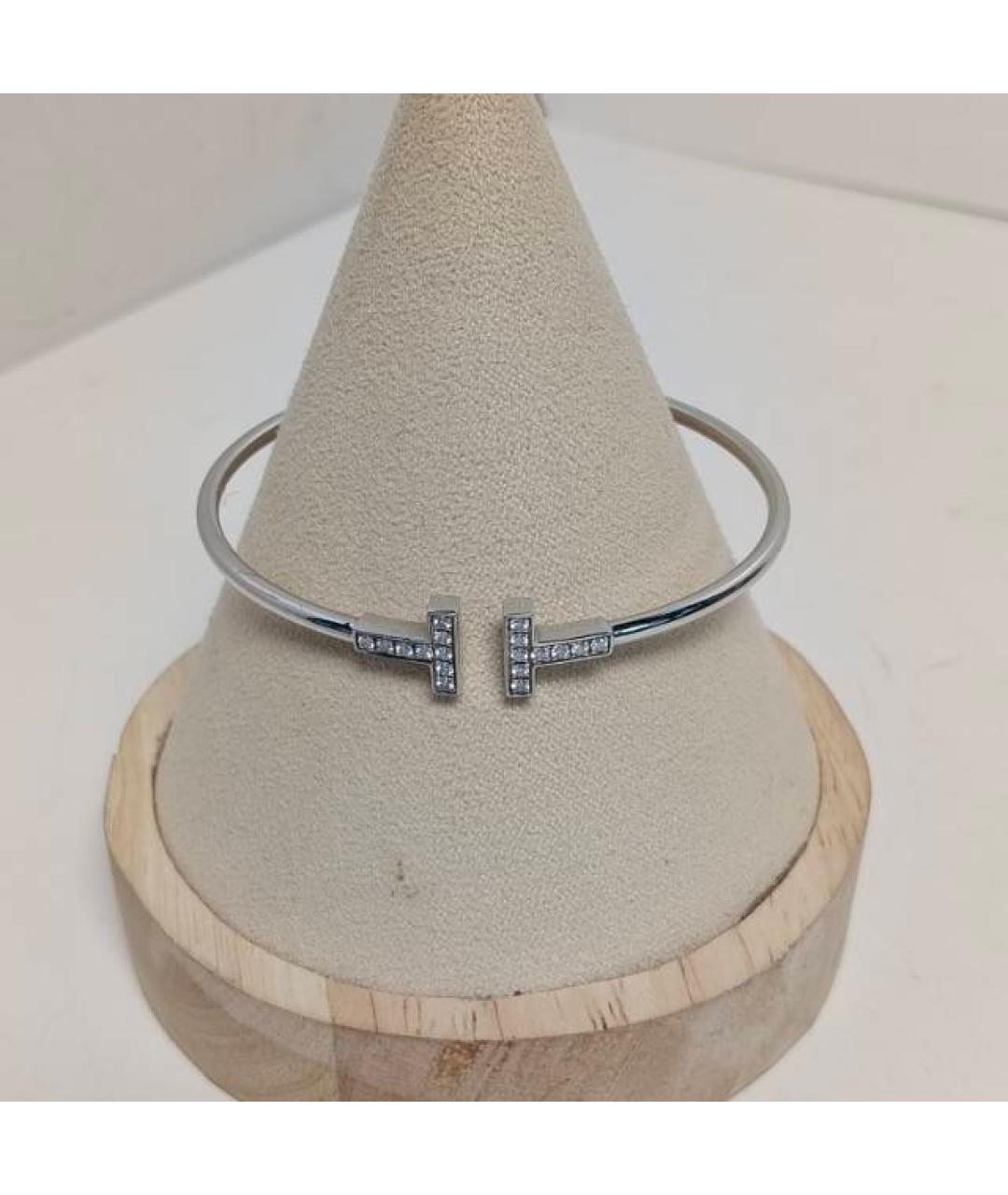 TIFFANY&CO Серебрянный браслет из белого золота, фото 7