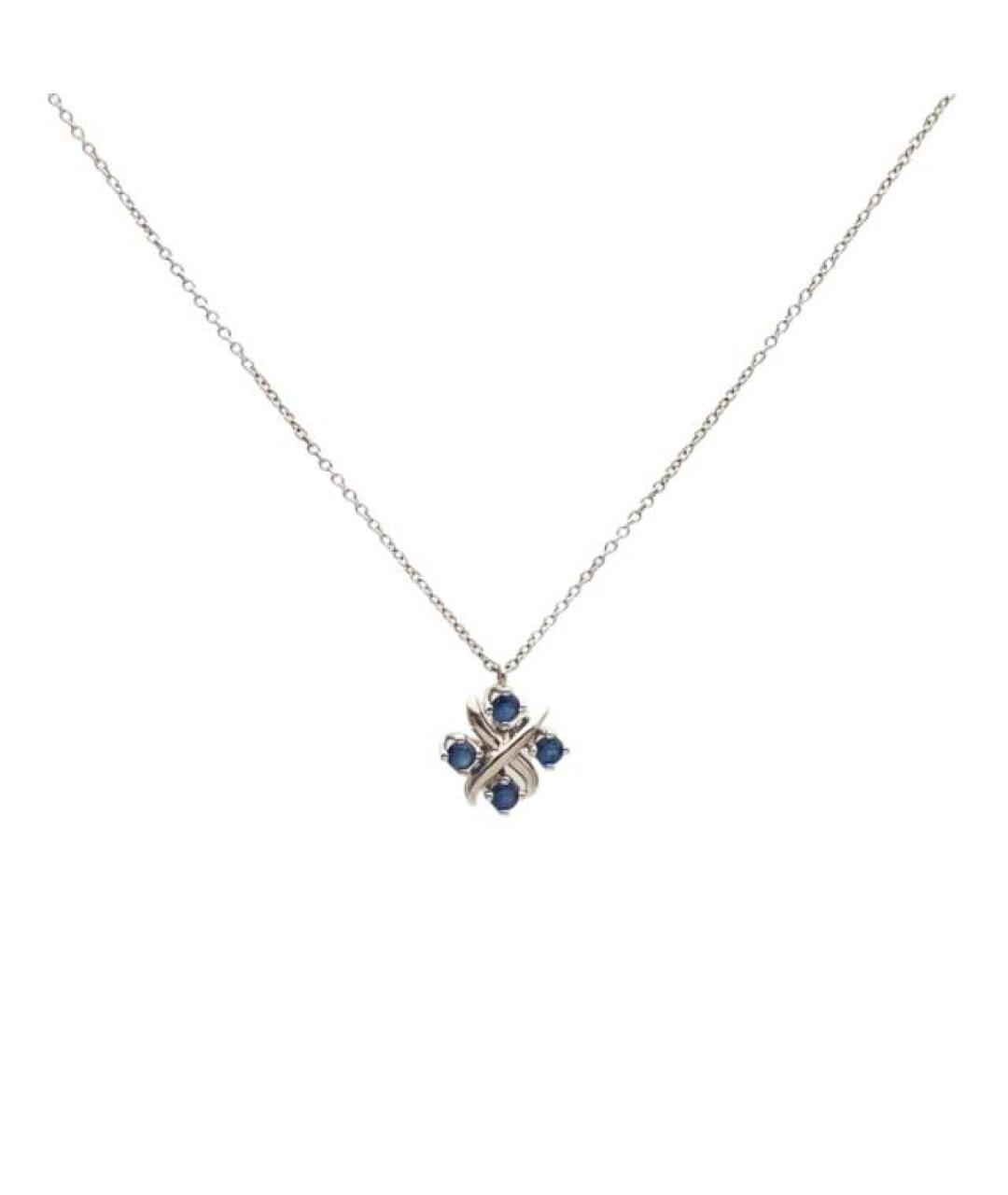 TIFFANY&CO Серебряная платиновая подвеска, фото 10