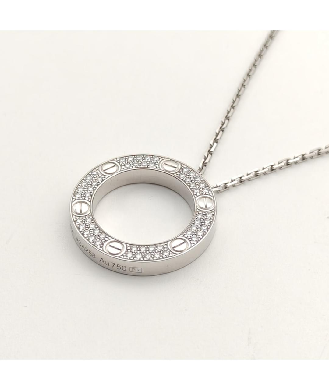 CARTIER Серебряная подвеска из белого золота, фото 4