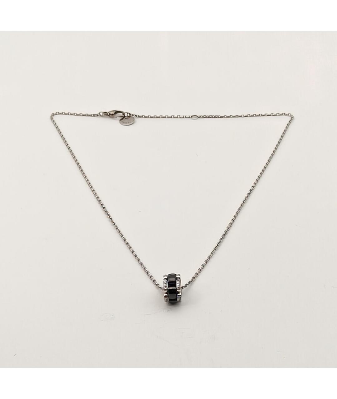 CHANEL Черная подвеска из белого золота, фото 7