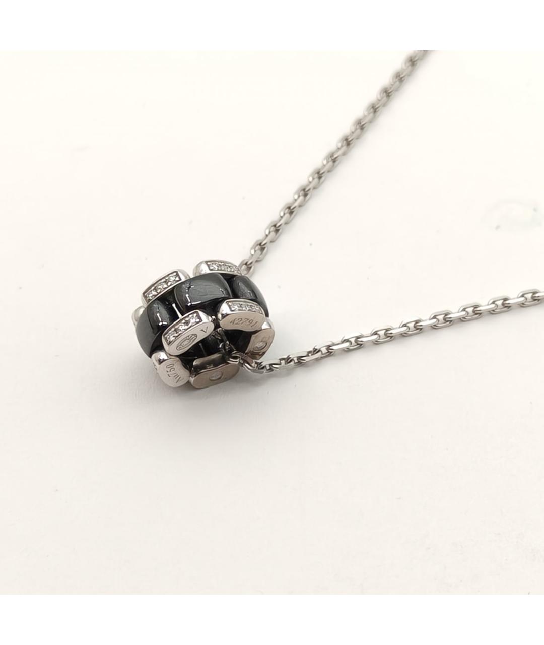 CHANEL Черная подвеска из белого золота, фото 4