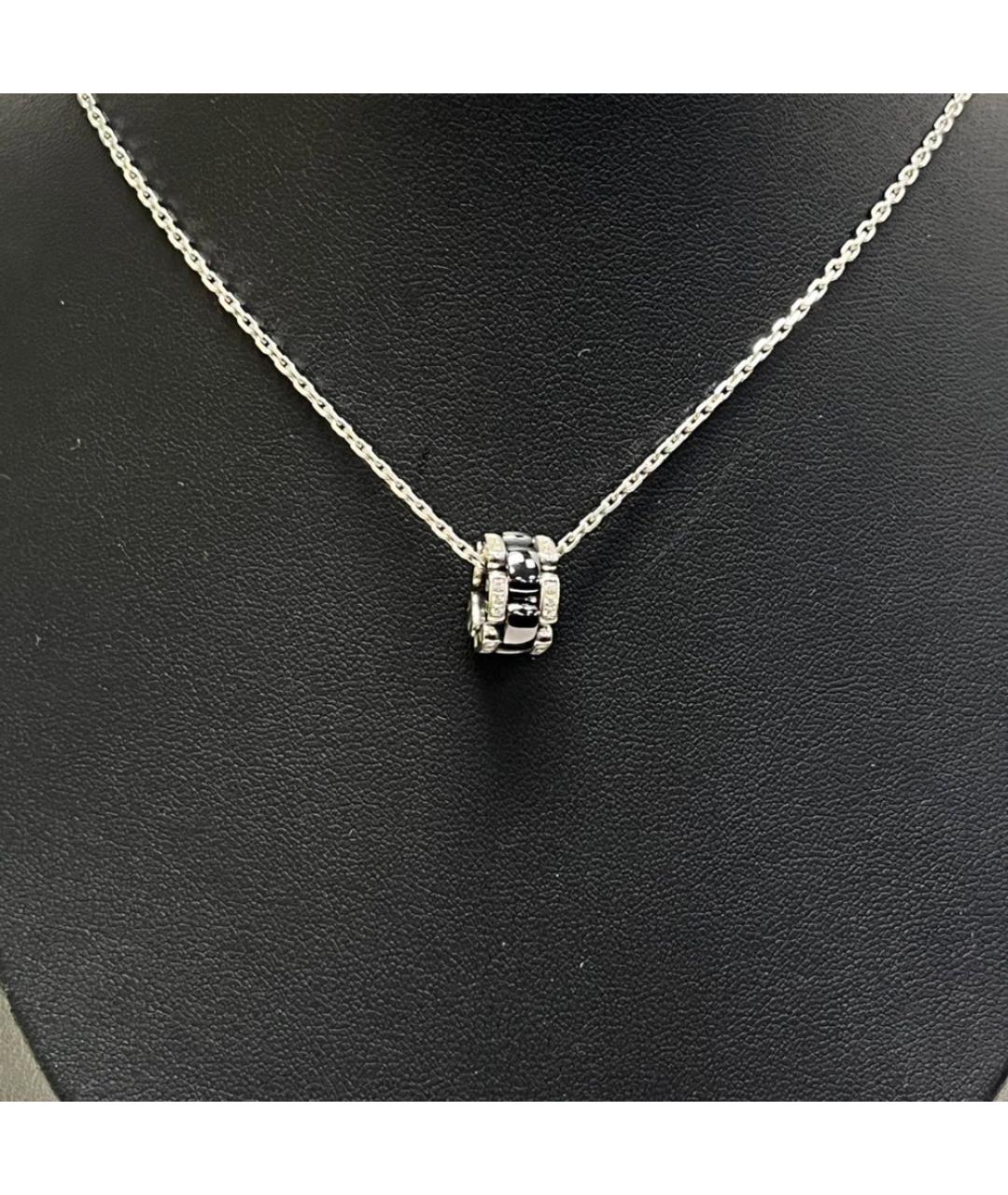 CHANEL Черная подвеска из белого золота, фото 9
