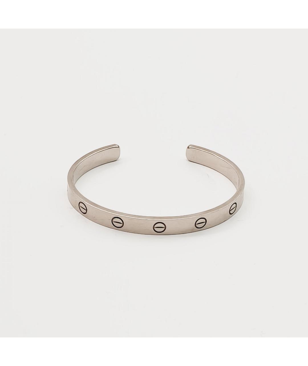 CARTIER Серебрянный браслет из белого золота, фото 3