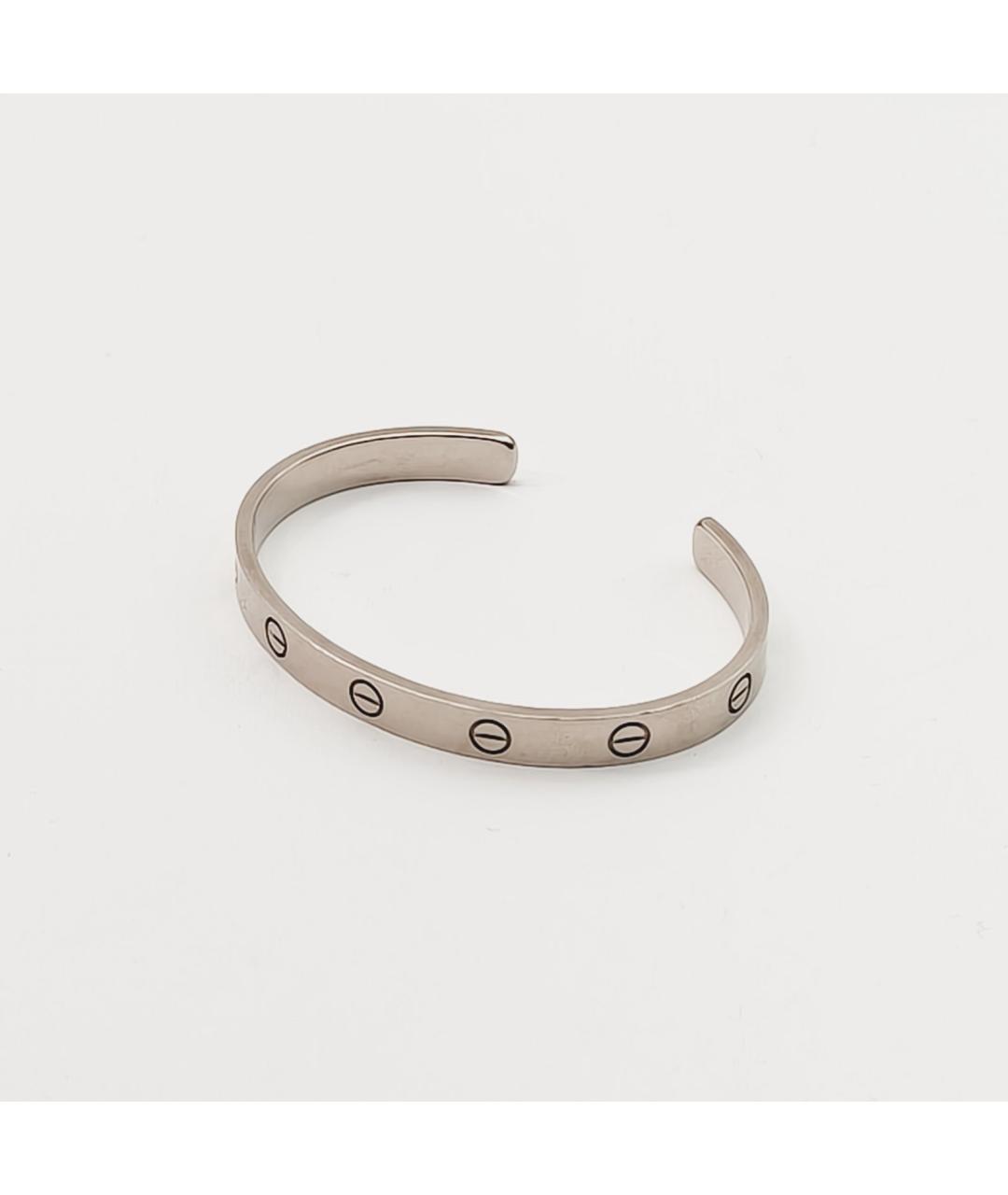 CARTIER Серебрянный браслет из белого золота, фото 4
