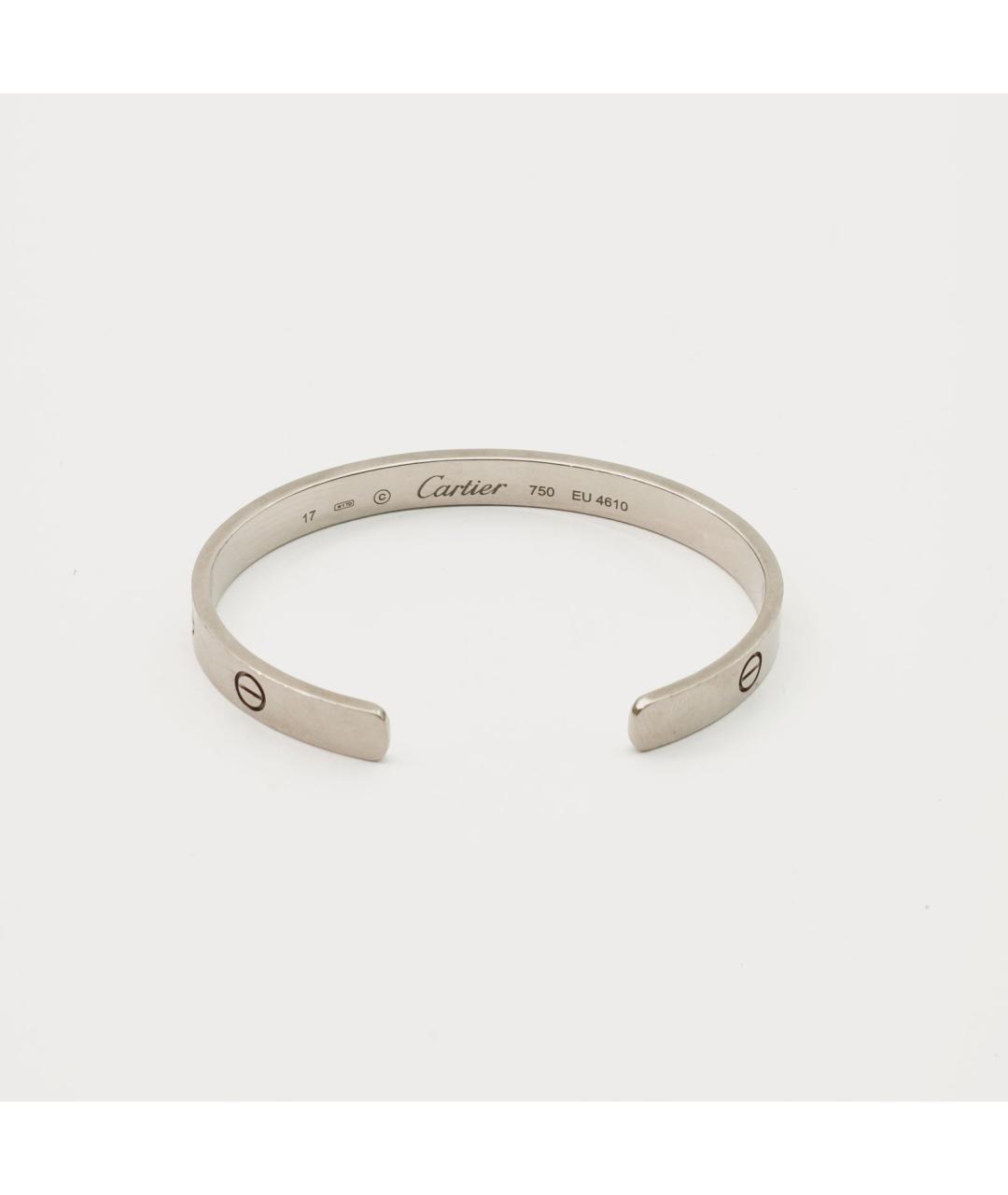 CARTIER Серебрянный браслет из белого золота, фото 5