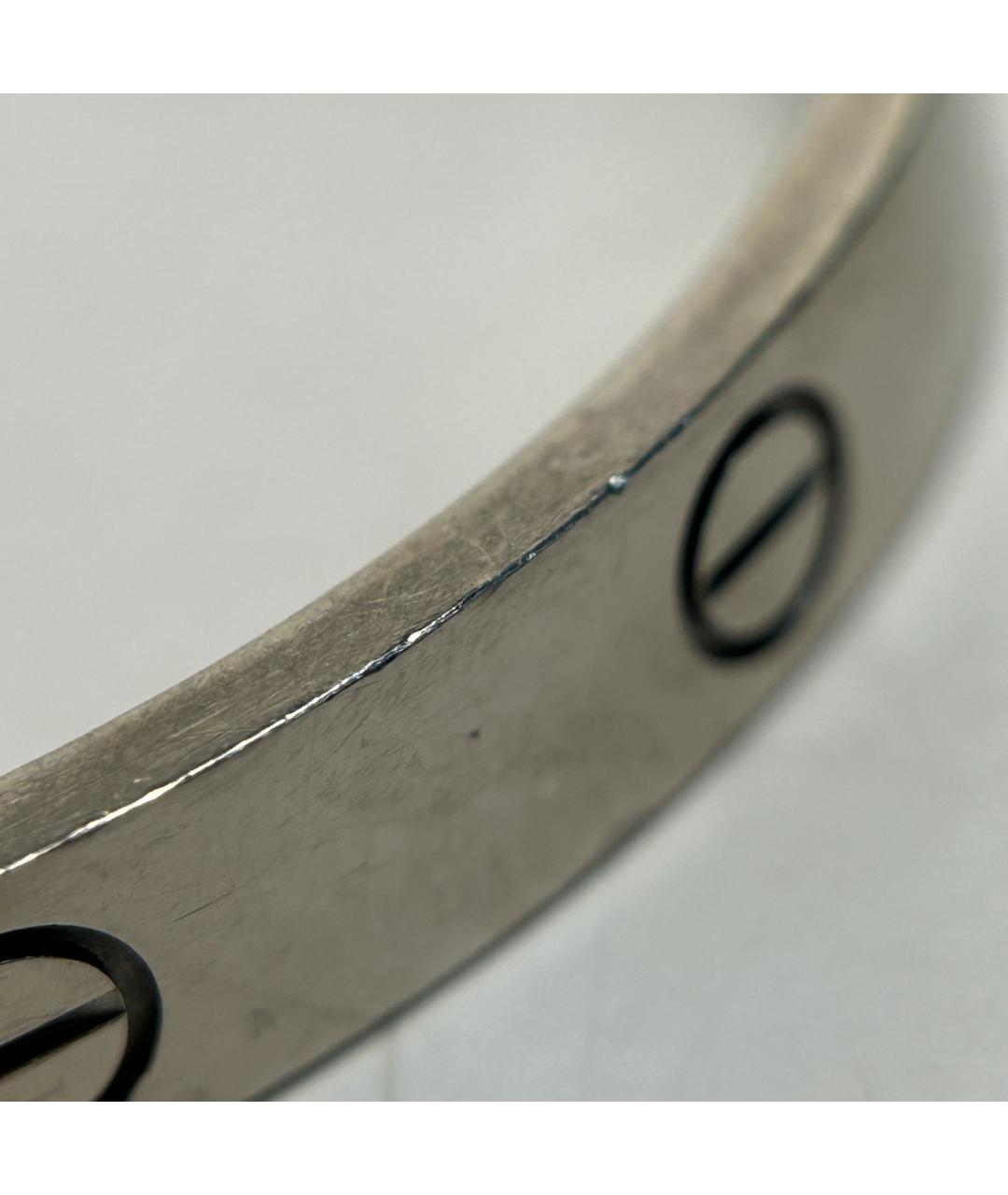 CARTIER Серебрянный браслет из белого золота, фото 8