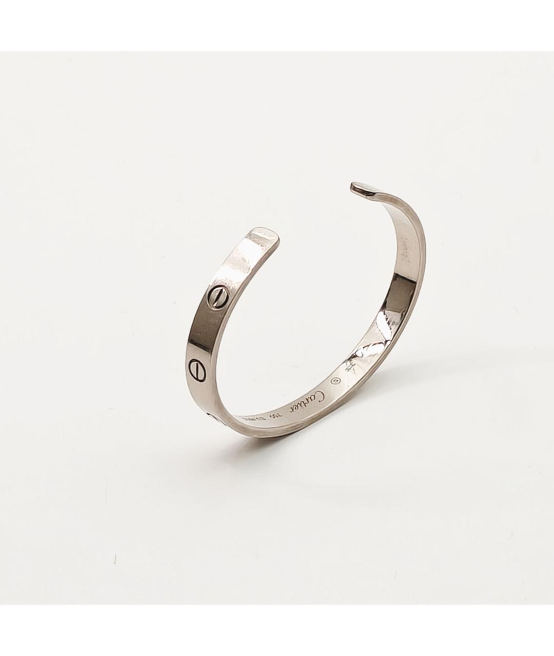 CARTIER Серебрянный браслет из белого золота, фото 6
