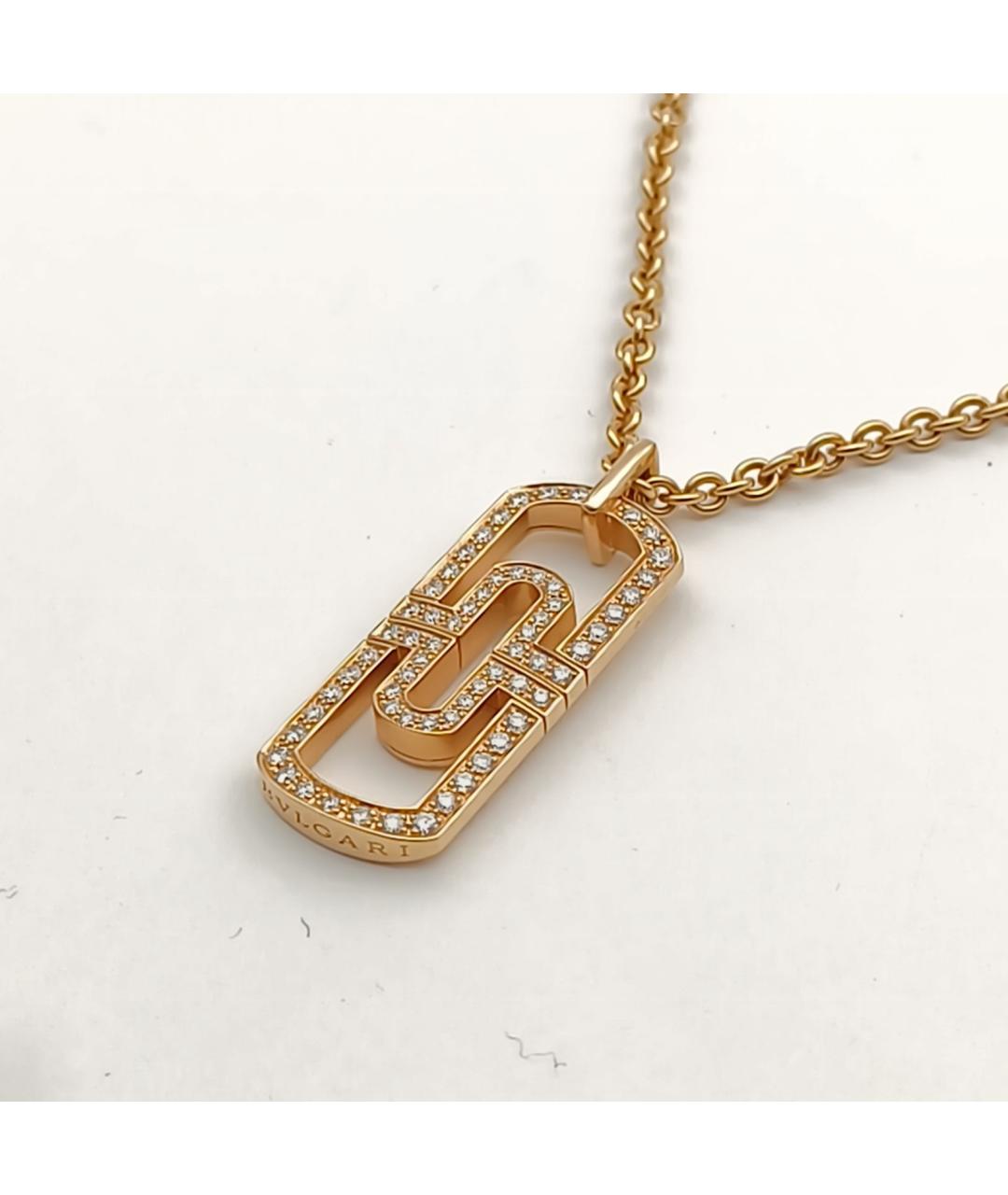 BVLGARI Золотая подвеска из розового золота, фото 4