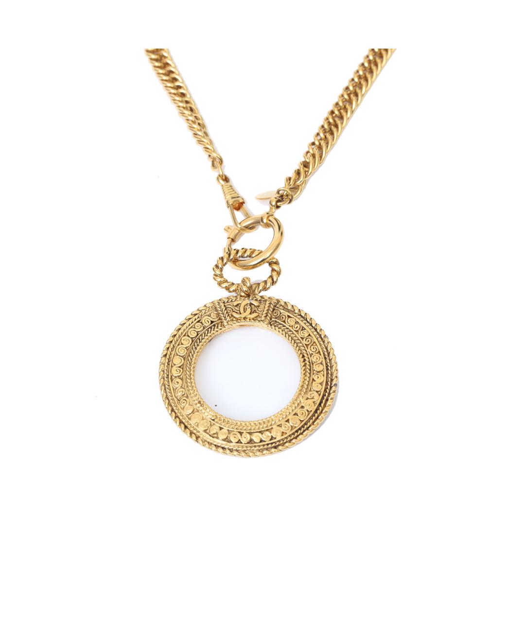 CHANEL Золотая металлическая подвеска, фото 1