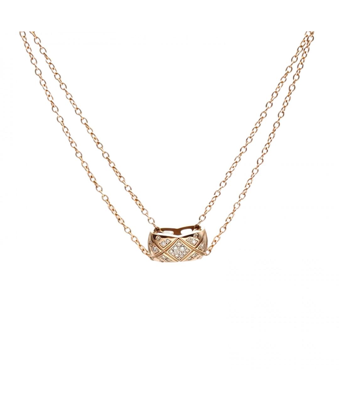 CHANEL Золотое колье из розового золота, фото 2
