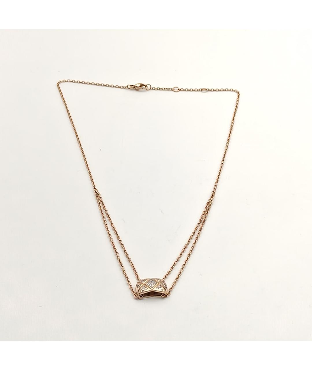 CHANEL Золотое колье из розового золота, фото 7