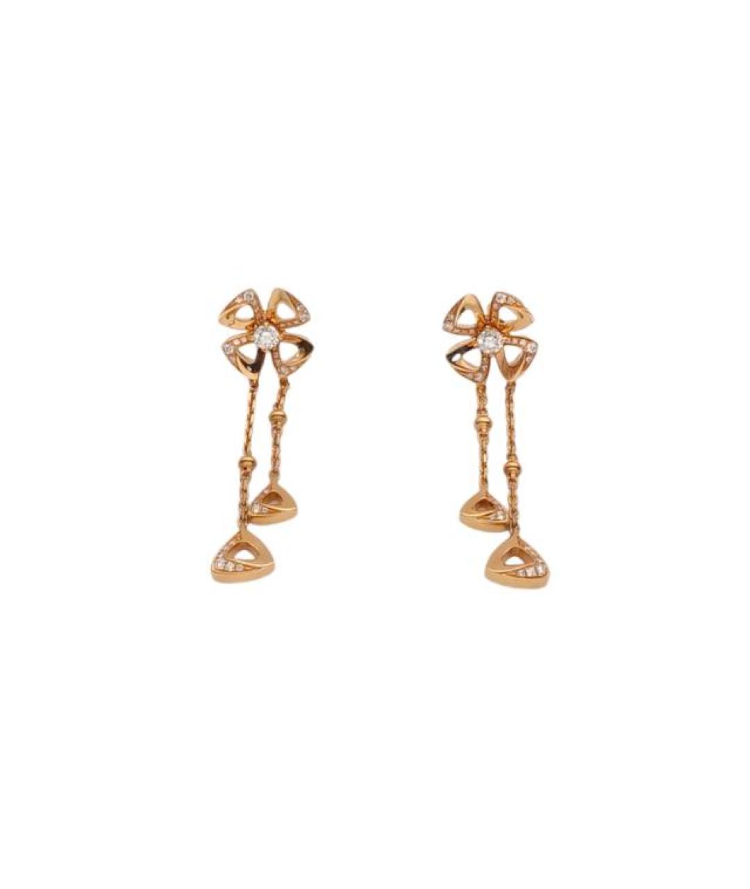 BVLGARI Золотые серьги из розового золота, фото 1