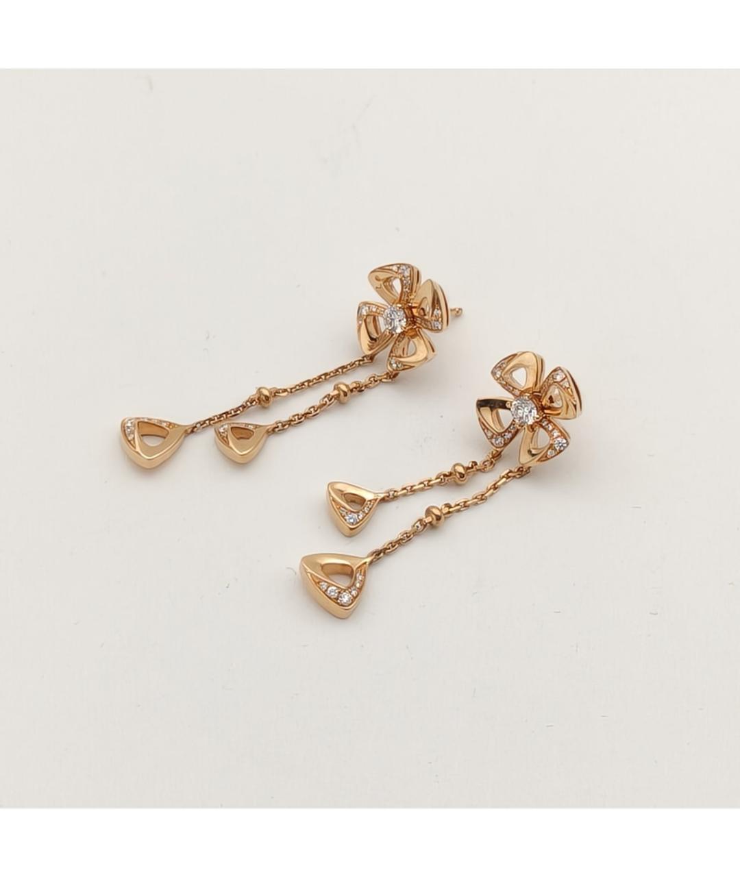 BVLGARI Золотые серьги из розового золота, фото 4