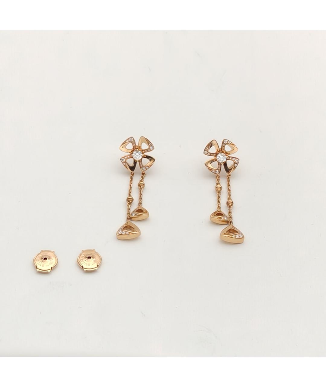 BVLGARI Золотые серьги из розового золота, фото 6
