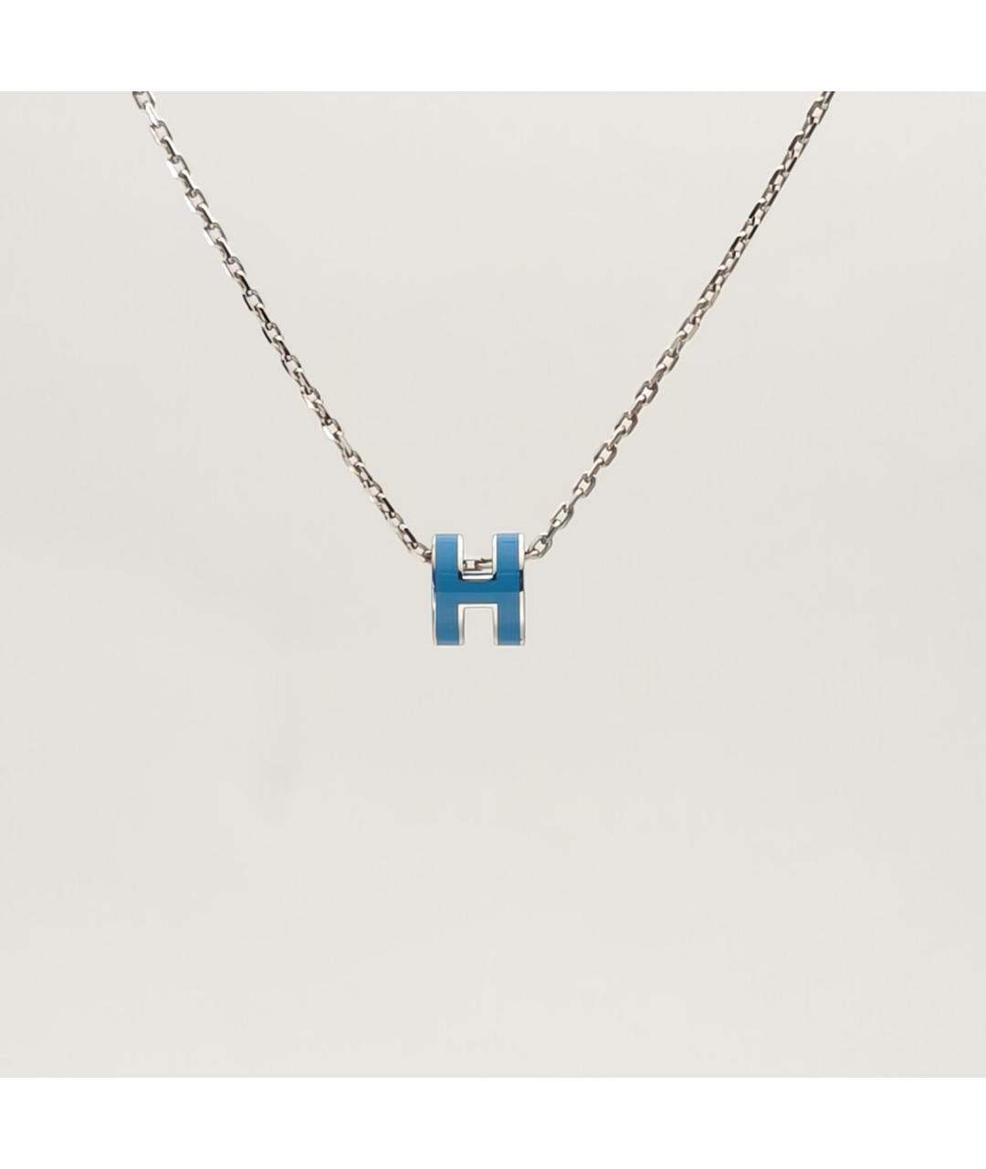 HERMES Голубая металлическая подвеска, фото 3