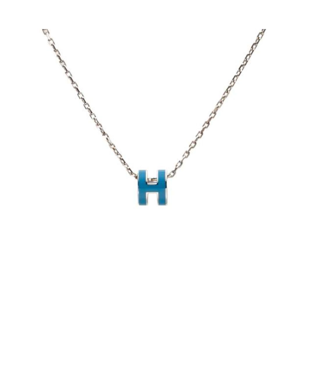 HERMES Голубая металлическая подвеска, фото 1