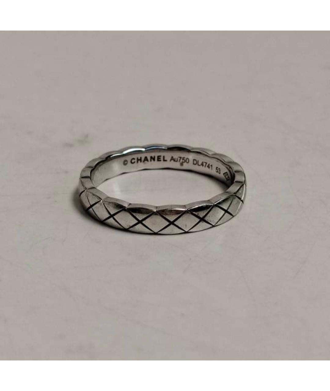 CHANEL Серебряное кольцо из белого золота, фото 6