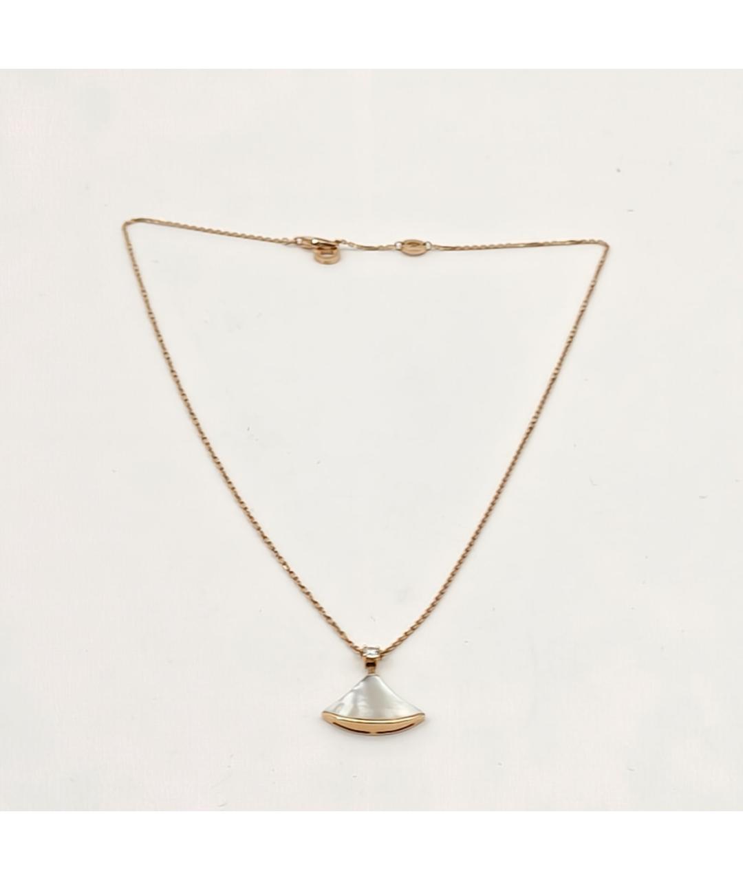 BVLGARI Золотое колье из розового золота, фото 7