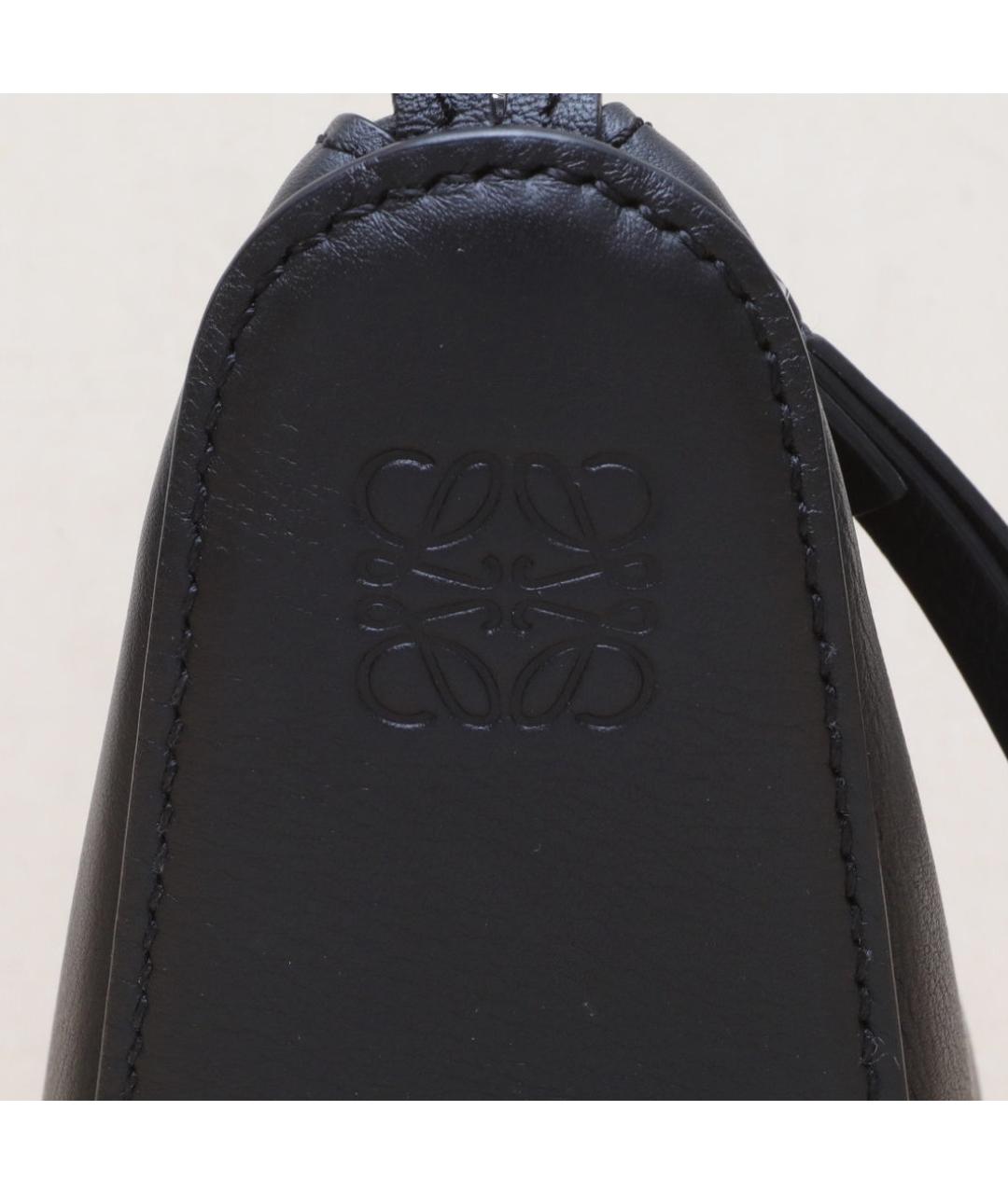 LOEWE Черная кожаная сумка с короткими ручками, фото 8