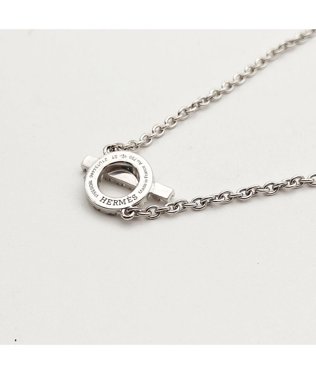 HERMES Серебрянный браслет из белого золота, фото 5