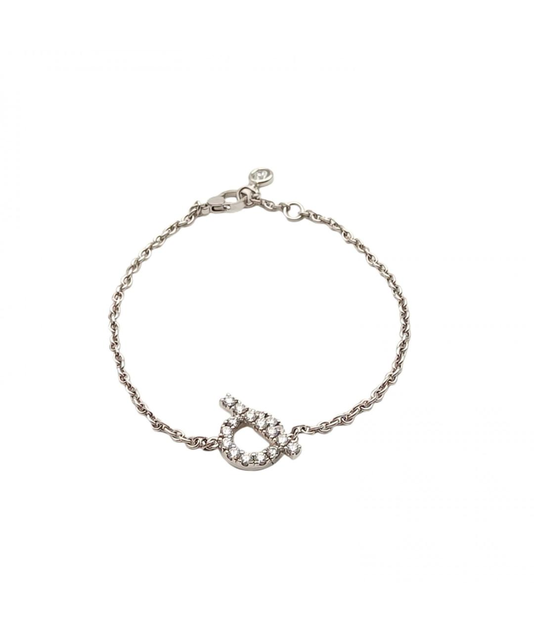 HERMES Серебрянный браслет из белого золота, фото 2