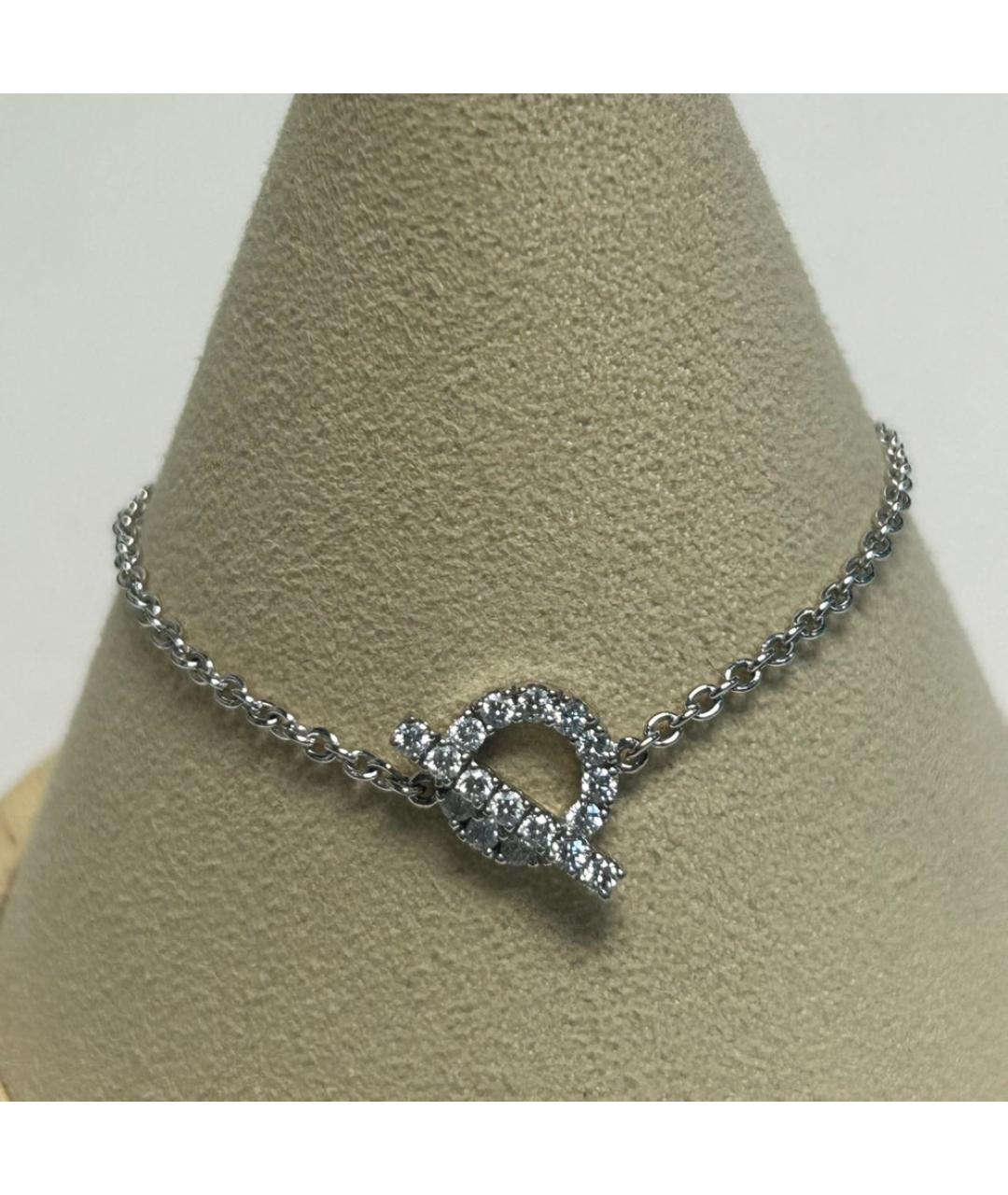 HERMES Серебрянный браслет из белого золота, фото 8