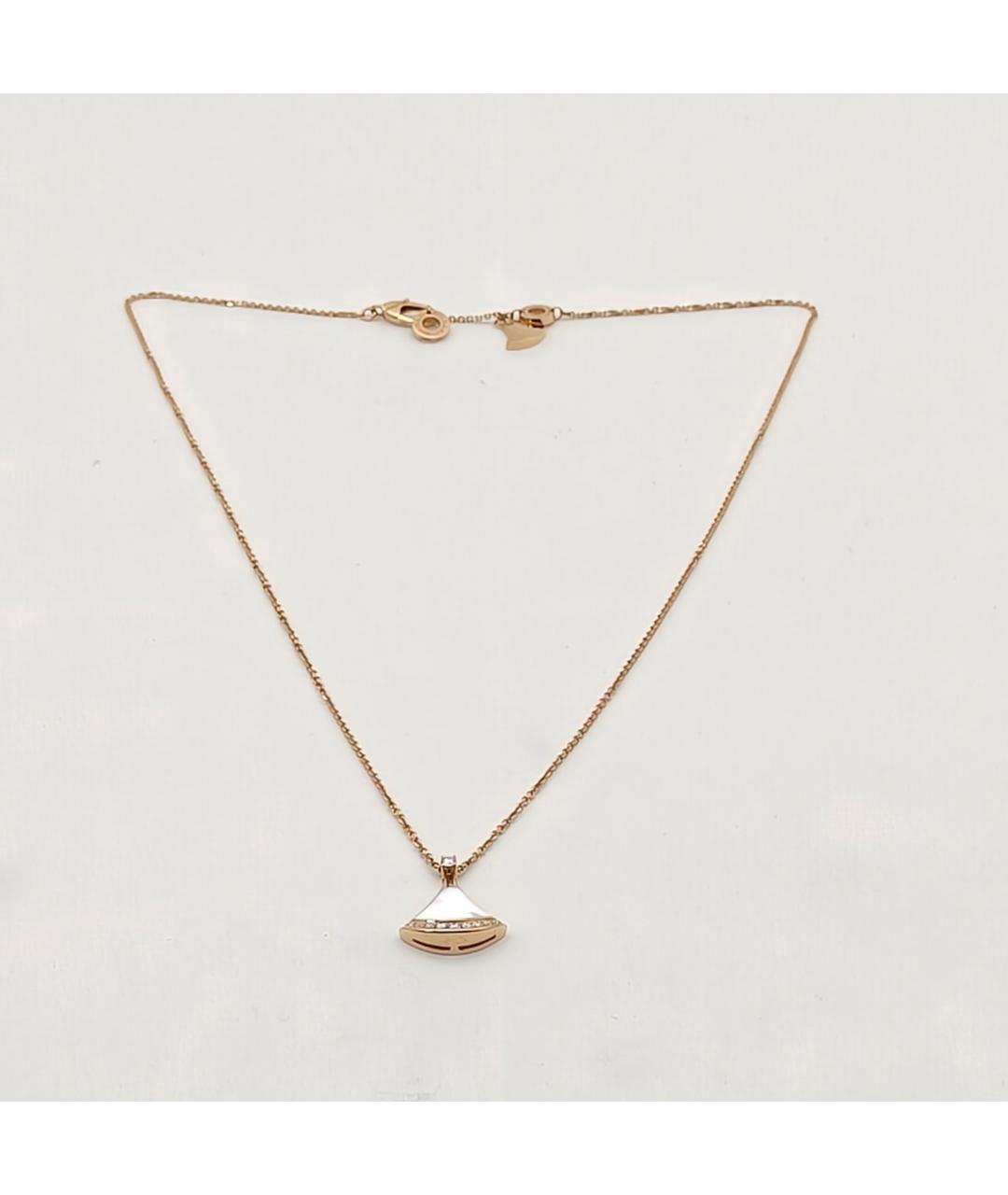 BVLGARI Золотая подвеска из розового золота, фото 7