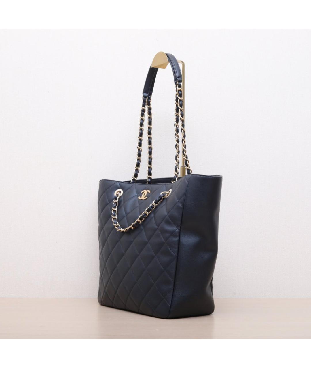 CHANEL Черная сумка тоут, фото 4