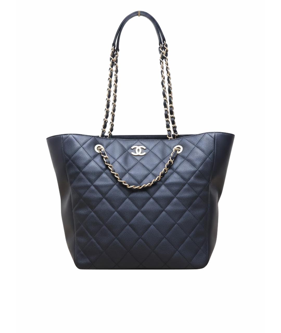 CHANEL Черная сумка тоут, фото 10