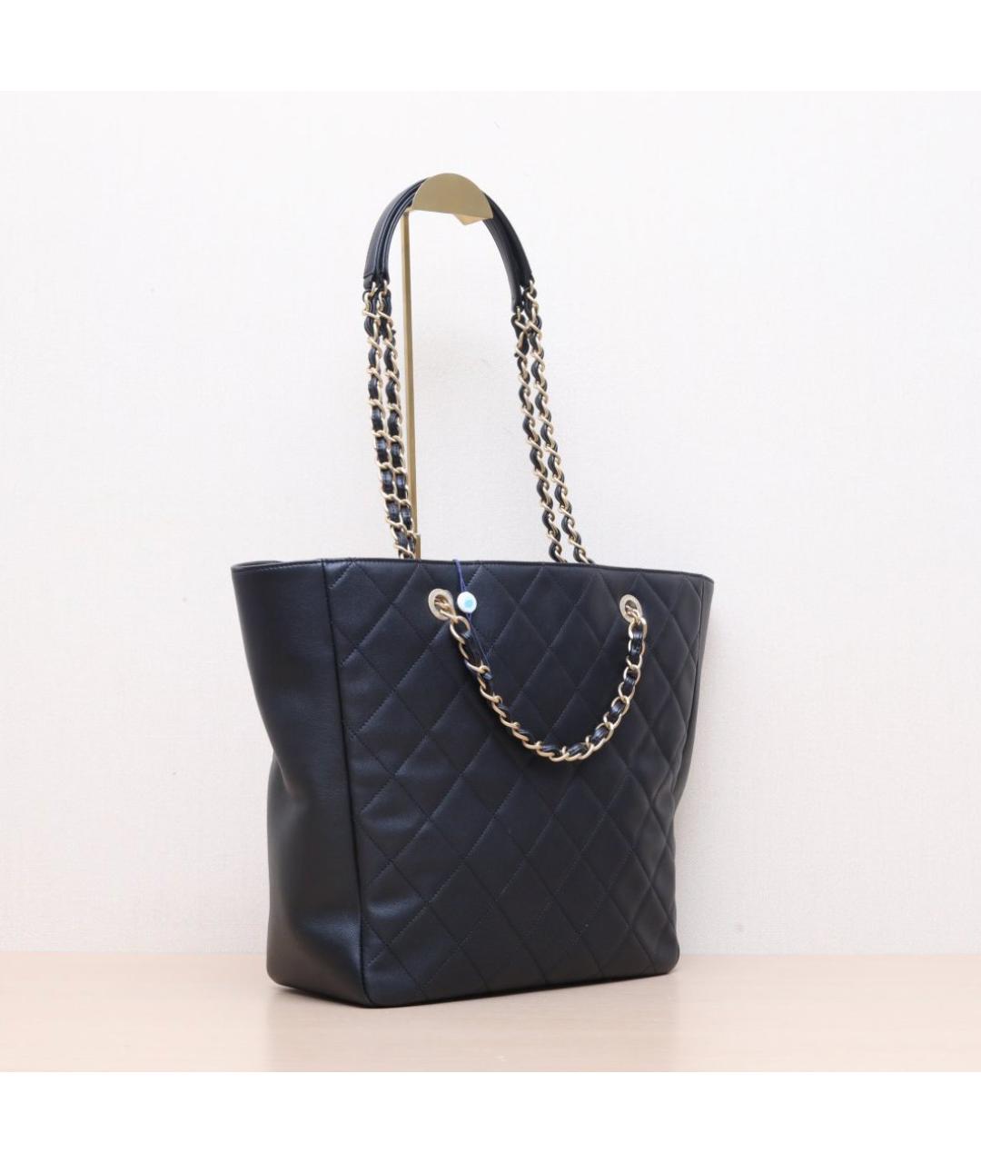 CHANEL Черная сумка тоут, фото 6