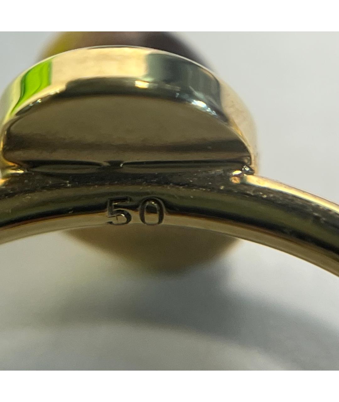 CELINE Золотое металлическое кольцо, фото 7