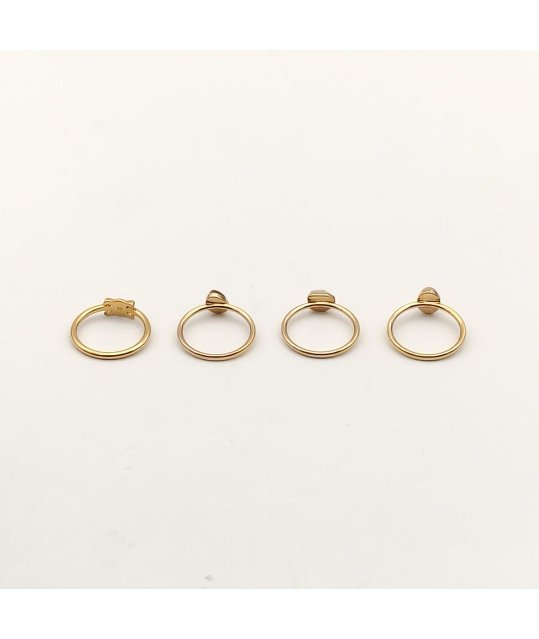 CELINE Золотое металлическое кольцо, фото 5