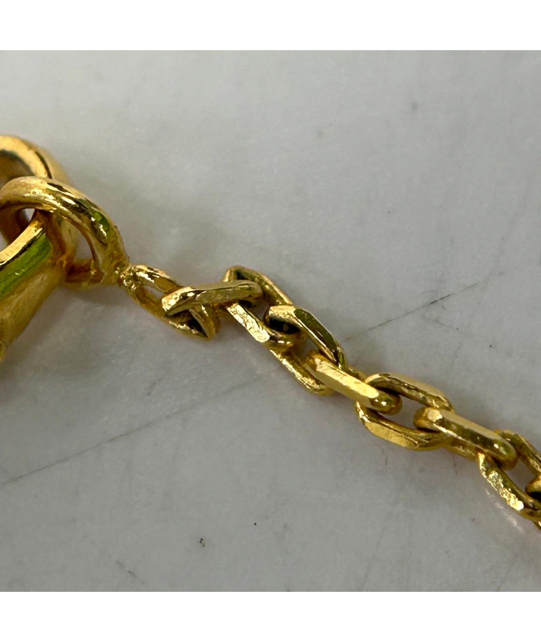 HERMES Бежевая металлическая подвеска, фото 8