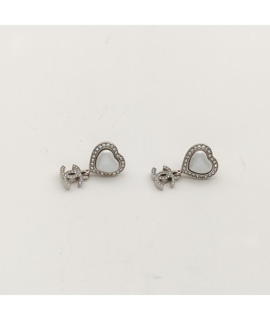 CHANEL Серебряные металлические серьги, фото 3