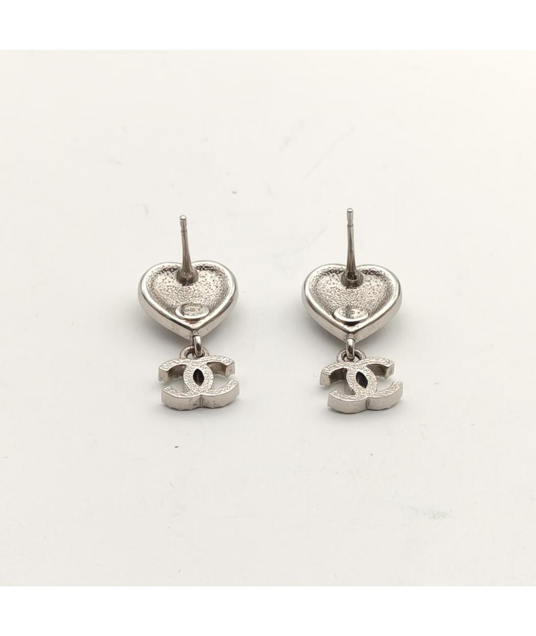 CHANEL Серебряные металлические серьги, фото 5
