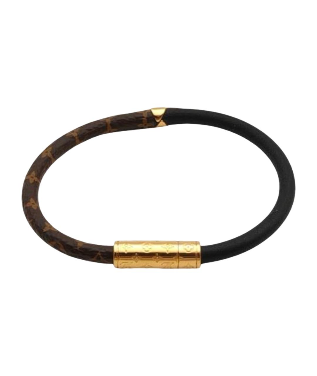 LOUIS VUITTON Коричневый металлический браслет, фото 1
