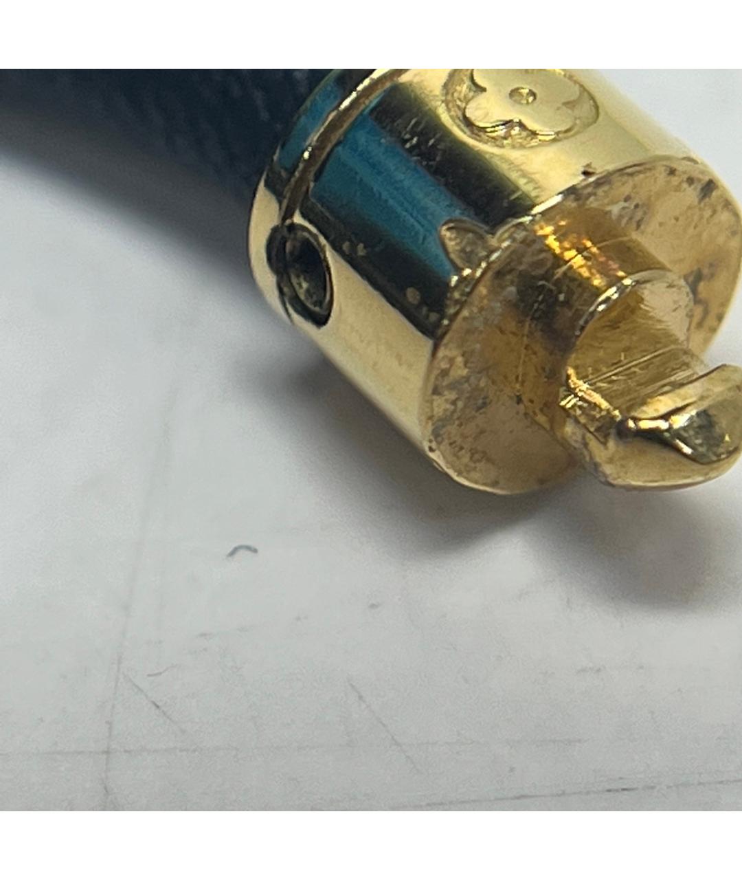 LOUIS VUITTON Коричневый металлический браслет, фото 9