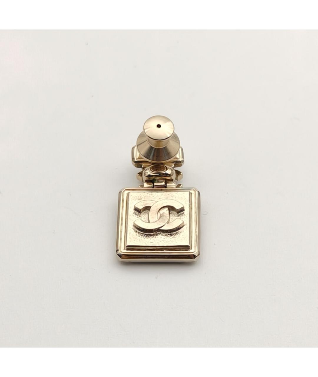 CHANEL Золотая металлическая булавка / брошь, фото 5